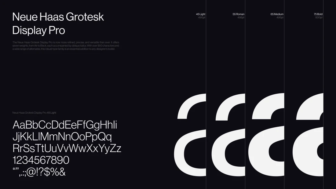 NEXO typography specimen with letterforms, numerals and large geometric characters.