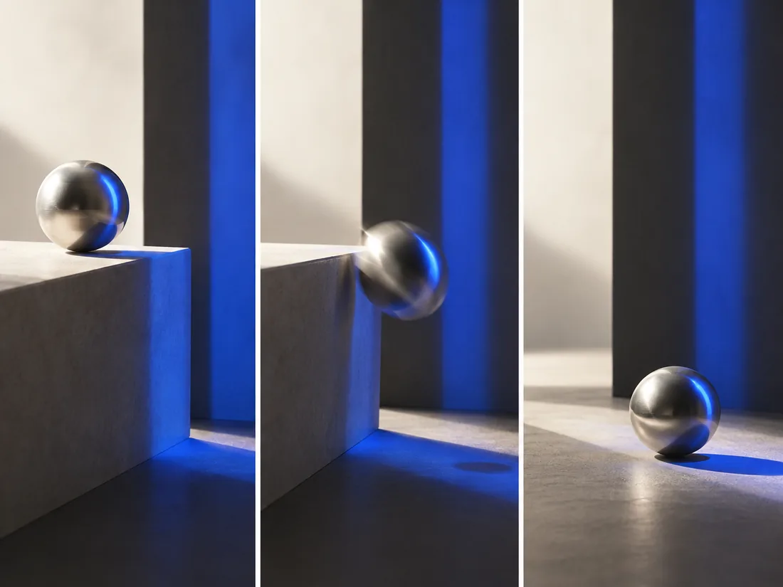 Conceptual studio image of cinematic product frames for a short advertisement.